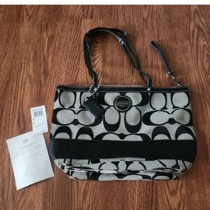 Coach Black and Gray Women's Bag NEW